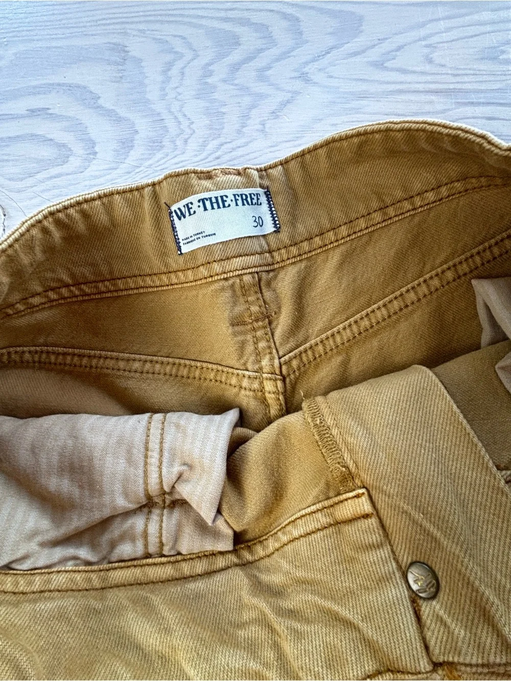 We The Free Chill Vibes Dropped Wide-Leg Jeans (Oversized, Intentional Marks)